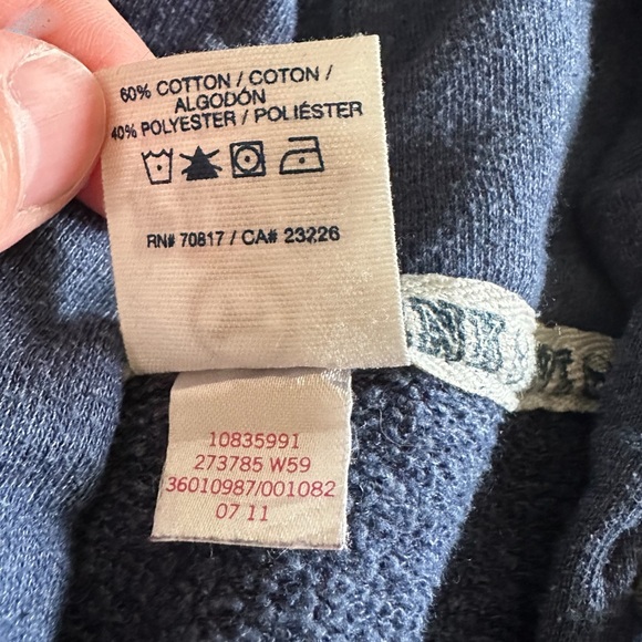 Victoria’s Secret Pink Love Pink Full Zip Navy Hoodie XS - Picture 8 of 8